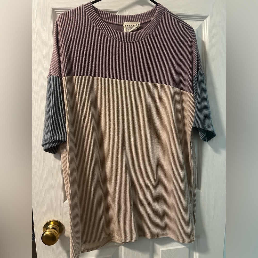 Trendy Colorblock Womens Shirt